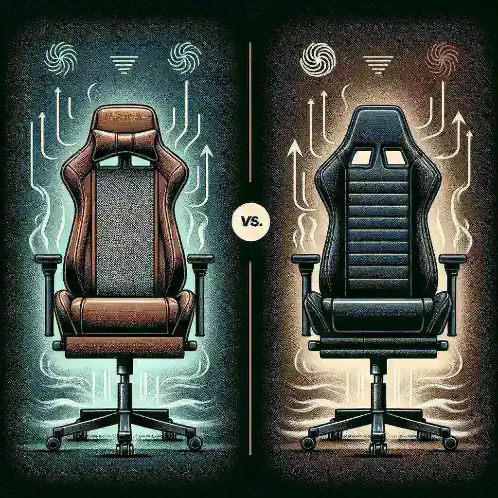 Bagaimana Kursi Gaming dengan Sandaran Jala Dibandingkan dengan yang Berbahan Kulit dalam Hal Sirkulasi Udara?